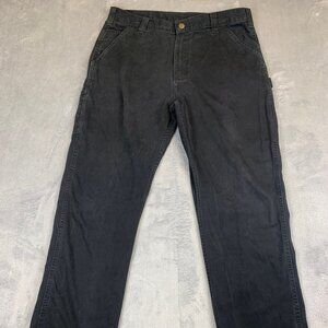 Carhartt B324 Washed Twill Dungaree Carpenter Pants Men’s Black 36x34